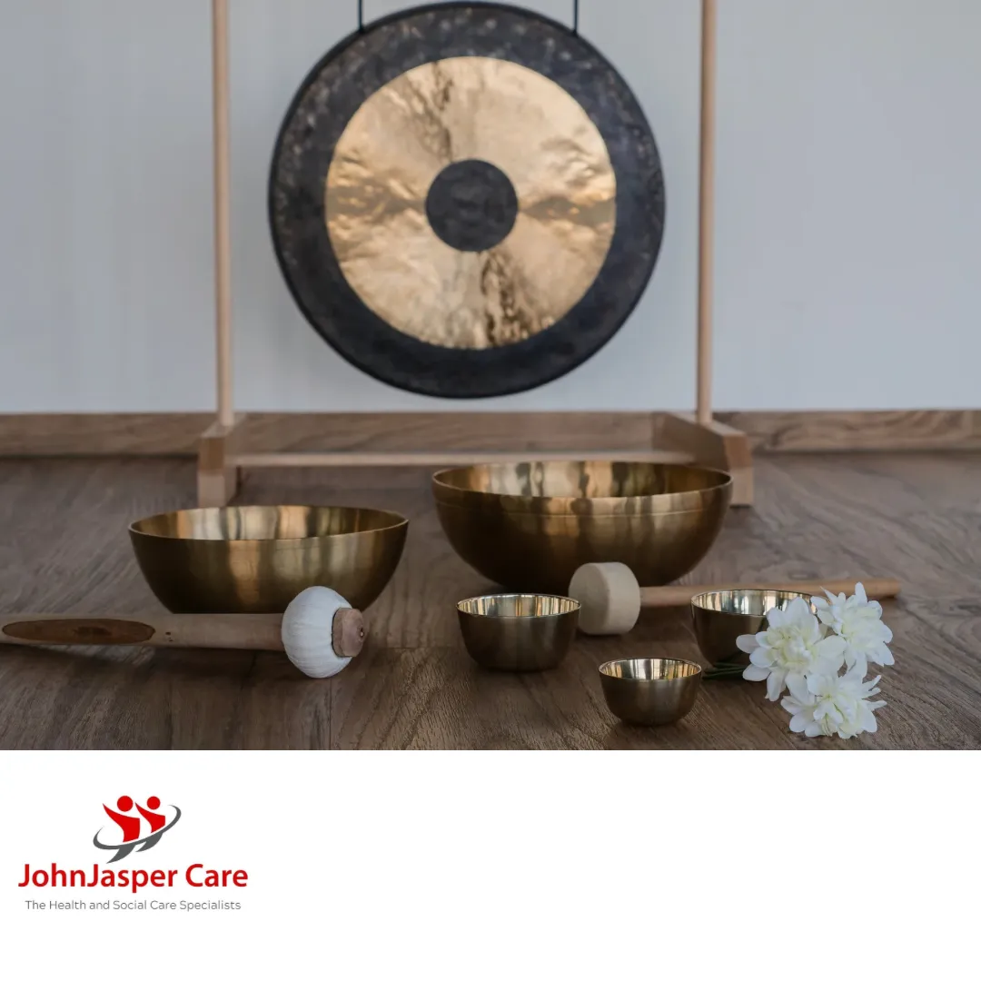 Gong bath meditation for relaxation
